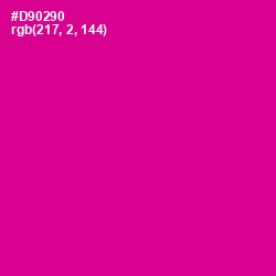 #D90290 - Red Violet Color Image