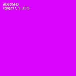 #D905FD - Magenta / Fuchsia Color Image