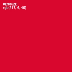 #D9062D - Crimson Color Image