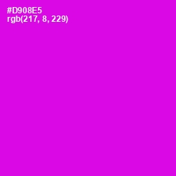 #D908E5 - Purple Pizzazz Color Image