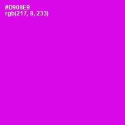 #D908E9 - Magenta / Fuchsia Color Image