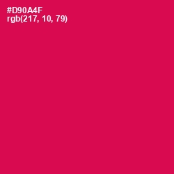 #D90A4F - Razzmatazz Color Image