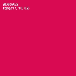 #D90A52 - Razzmatazz Color Image