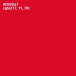 #D90B27 - Crimson Color Image