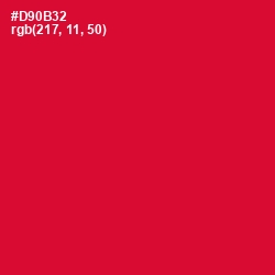 #D90B32 - Crimson Color Image