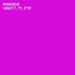 #D90BDB - Purple Pizzazz Color Image