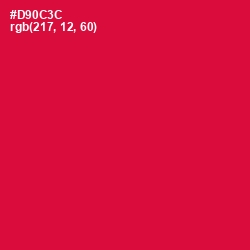 #D90C3C - Crimson Color Image