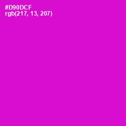 #D90DCF - Shocking Pink Color Image