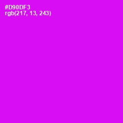 #D90DF3 - Magenta / Fuchsia Color Image