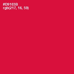 #D9103B - Crimson Color Image