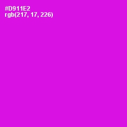 #D911E2 - Purple Pizzazz Color Image