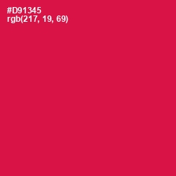 #D91345 - Maroon Flush Color Image