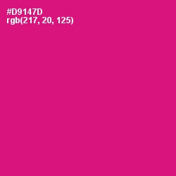 #D9147D - Razzmatazz Color Image