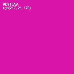 #D915AA - Hollywood Cerise Color Image