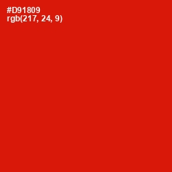 #D91809 - Monza Color Image