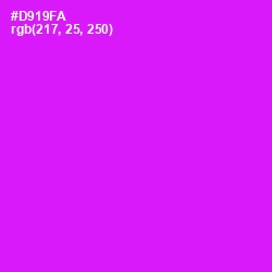 #D919FA - Magenta / Fuchsia Color Image