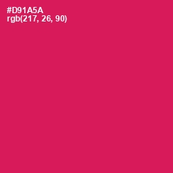 #D91A5A - Razzmatazz Color Image