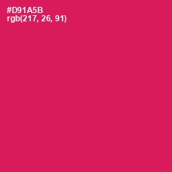 #D91A5B - Razzmatazz Color Image