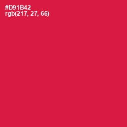 #D91B42 - Maroon Flush Color Image