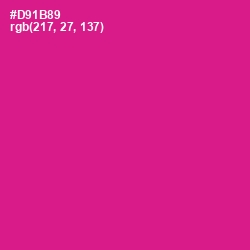 #D91B89 - Red Violet Color Image