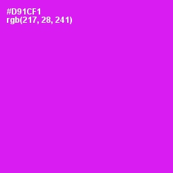 #D91CF1 - Magenta / Fuchsia Color Image