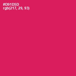 #D91D5D - Razzmatazz Color Image