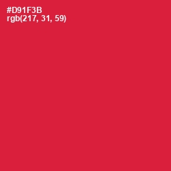 #D91F3B - Crimson Color Image