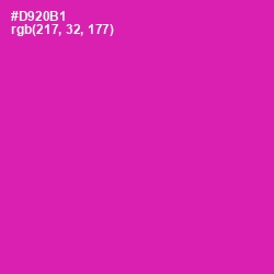 #D920B1 - Persian Rose Color Image