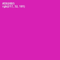 #D920B5 - Persian Rose Color Image