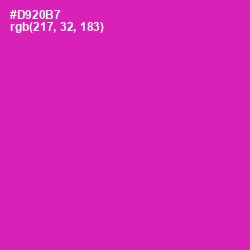 #D920B7 - Persian Rose Color Image