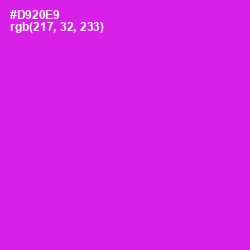 #D920E9 - Razzle Dazzle Rose Color Image