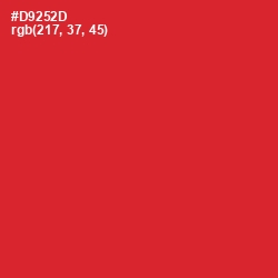 #D9252D - Persian Red Color Image