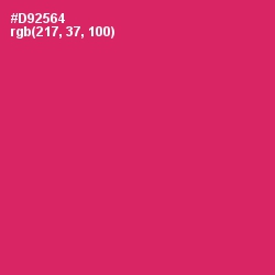 #D92564 - Cerise Red Color Image