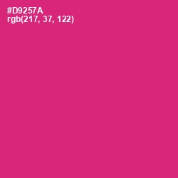 #D9257A - Cerise Red Color Image