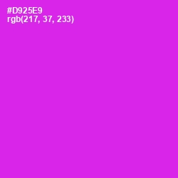 #D925E9 - Razzle Dazzle Rose Color Image