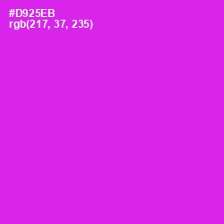 #D925EB - Razzle Dazzle Rose Color Image