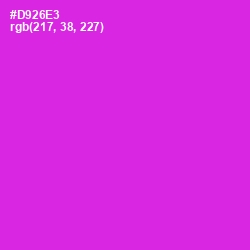 #D926E3 - Razzle Dazzle Rose Color Image