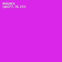 #D926E9 - Razzle Dazzle Rose Color Image