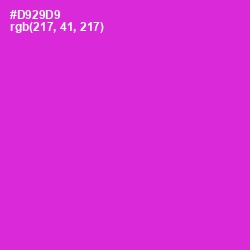 #D929D9 - Razzle Dazzle Rose Color Image
