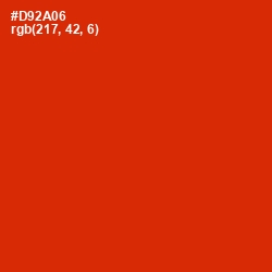 #D92A06 - Thunderbird Color Image