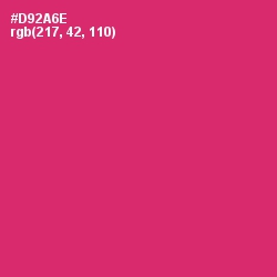 #D92A6E - Cerise Red Color Image