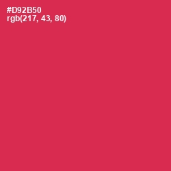 #D92B50 - Brick Red Color Image