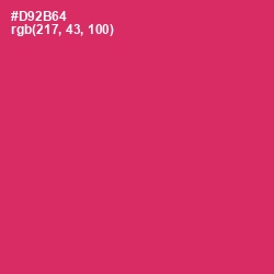 #D92B64 - Cerise Red Color Image