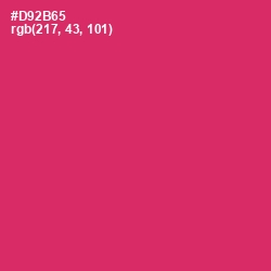 #D92B65 - Cerise Red Color Image