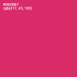 #D92B67 - Cerise Red Color Image