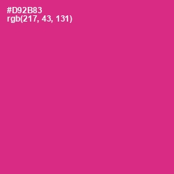 #D92B83 - Cerise Color Image