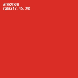 #D92D26 - Persian Red Color Image