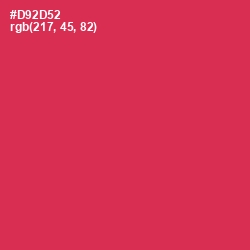 #D92D52 - Brick Red Color Image