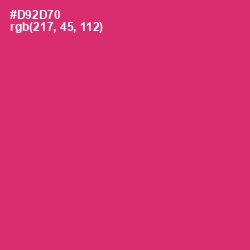 #D92D70 - Cerise Red Color Image