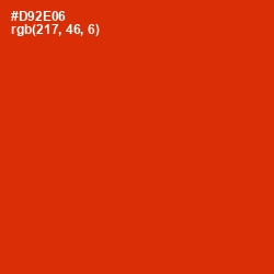 #D92E06 - Thunderbird Color Image